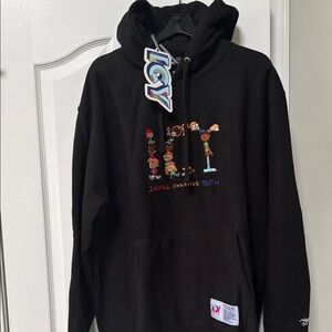 Black Graphic Hoodie - Inspire Creative Youth
